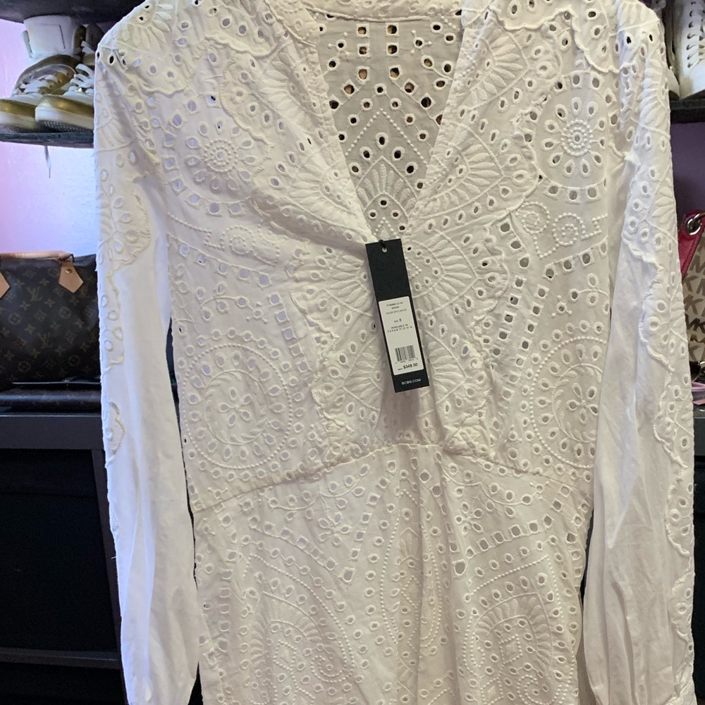 BCBG white dress